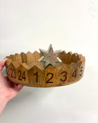 Wooden tray advent calendar