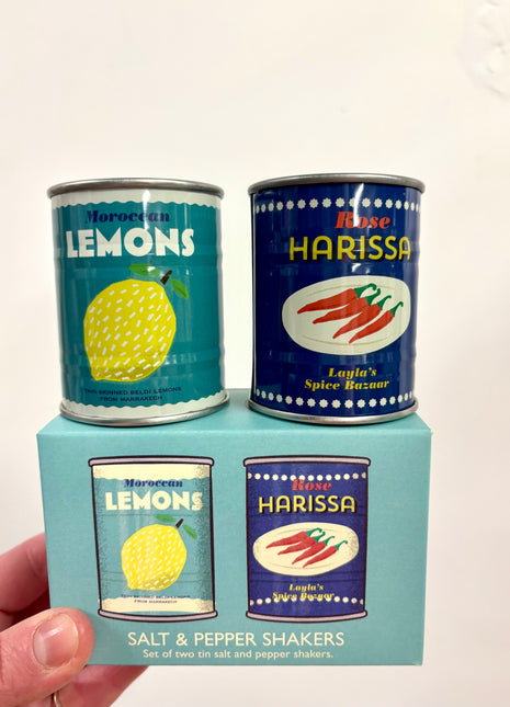 Lemon salt and pepper shakers