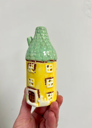 Yellow house ornament