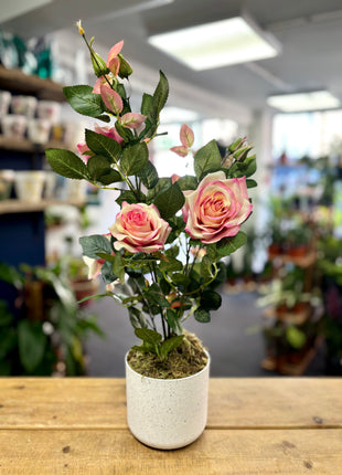 Faux Potted Rose