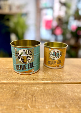 Storage tins Olive oil