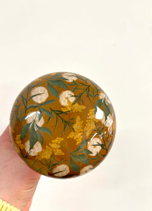 Fawn wooden mushroom