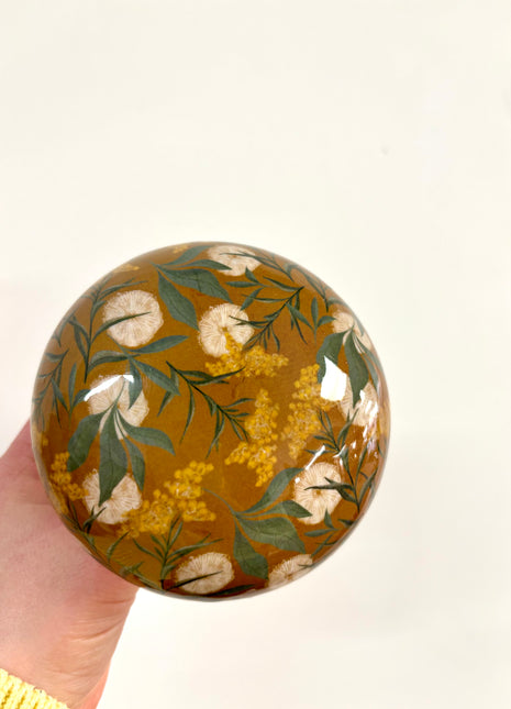 Fawn wooden mushroom