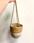 Hanging basket blue small