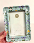 Floral print frame