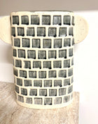 Grey pattern vase