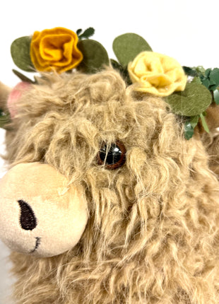 Highland cow doorstop headband