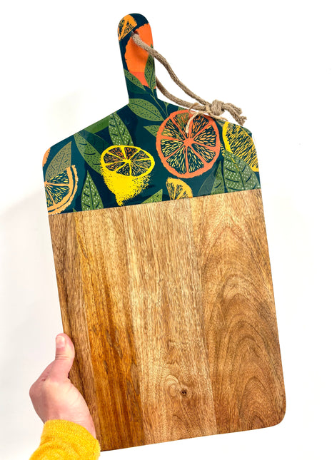 Citrus chopping board dark