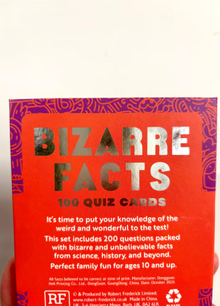 Bizarre Facts Trivia Cards
