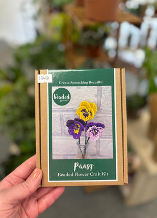 Beaded Pansy craft kit